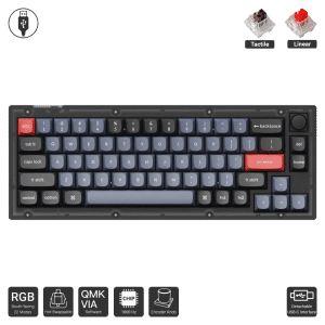 Keychron V2 Fully Assembled Knob Version (Translucent)
